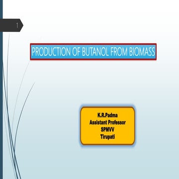 Butanol production