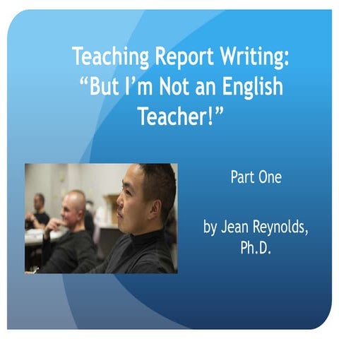 But I'm Not an English Teacher! Part One