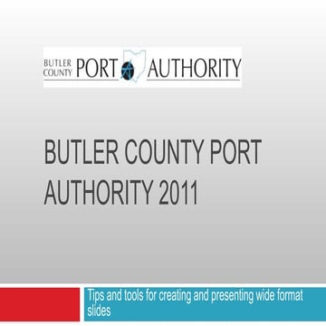 Butler county port authority 2011