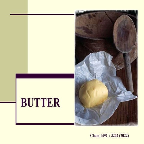 Butter Analysis | PPTX