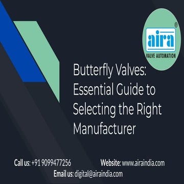 Butterfly Valves: Essential Guide to Selecting the Right Manufacturer