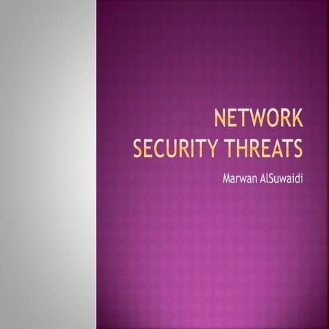 Network Security Threats and Solutions | PPT