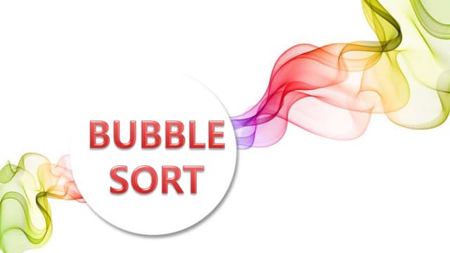 Bubble sort