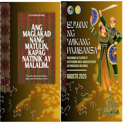 buwan ng wika program 2025aglinang sa Filipino at Katutubong Wika ...