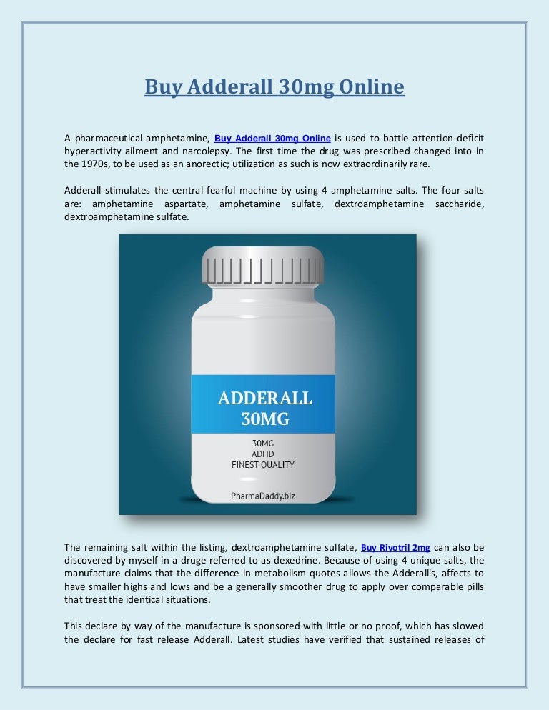 Buy Adderall 30mg Online