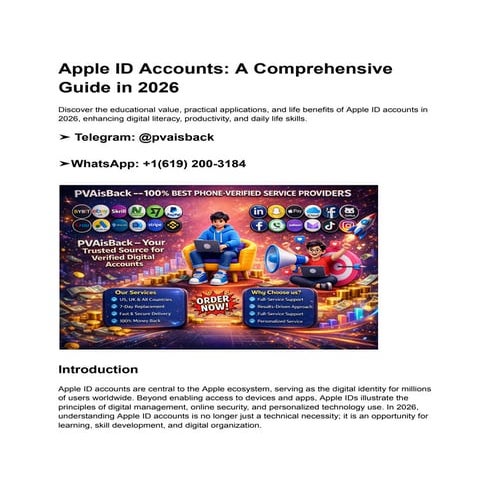 Buy Apple ID Accounts_ A Comprehensive Guide.pdf