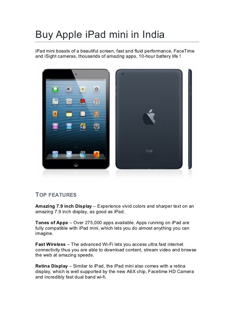 Buy Apple iPad mini Online in India