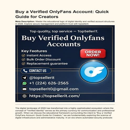 Mastering Verified OnlyFans Accounts: Digital Identity & Security in ...