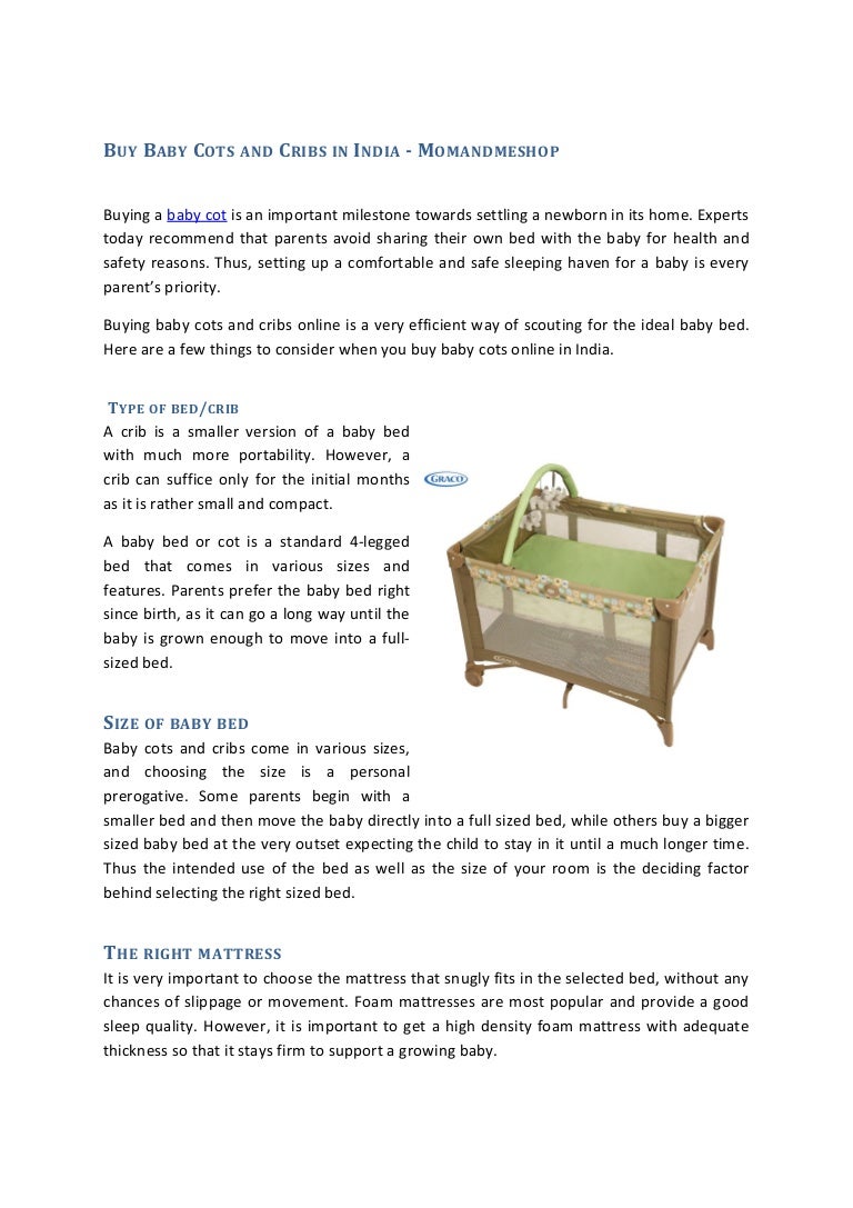 buy baby bed