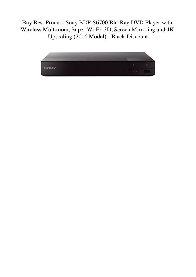 Buy Best Product Sony BDPS6700 BluRay DVD Player with Wireless Mult…