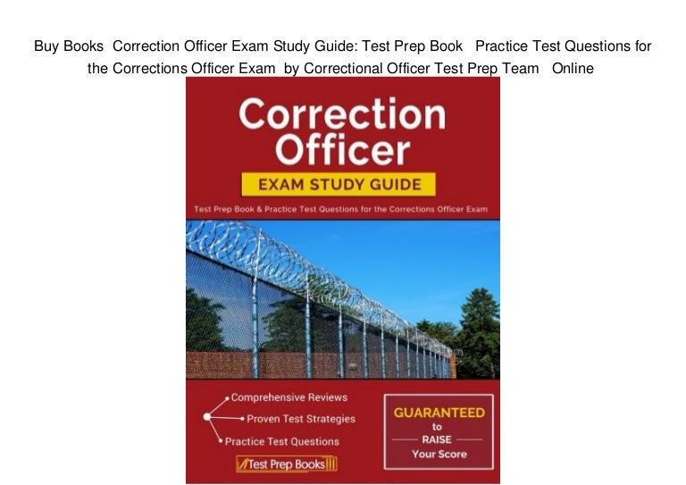 Buy Books Correction Officer Exam Study Guide Test Prep Book Prac…