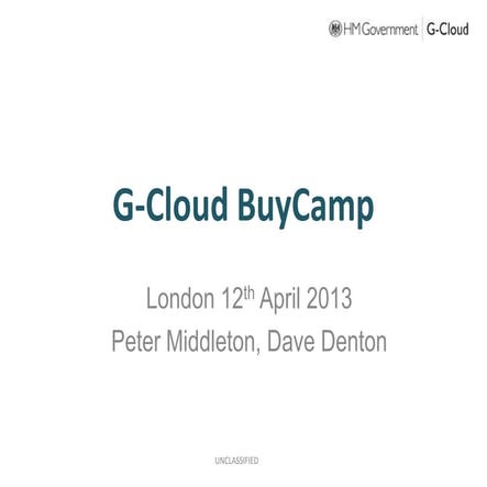 Buycamp london 12th april - PPTX