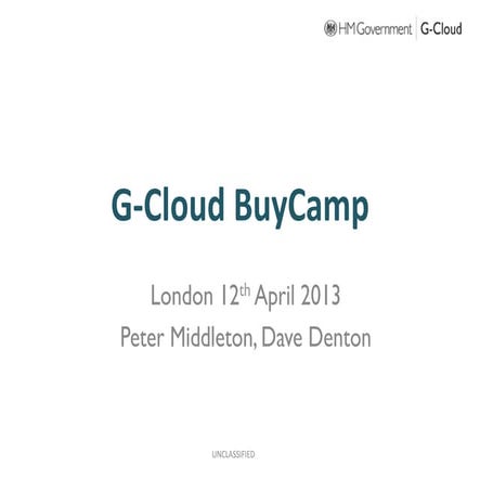 Buycamp london 12th april - PDF