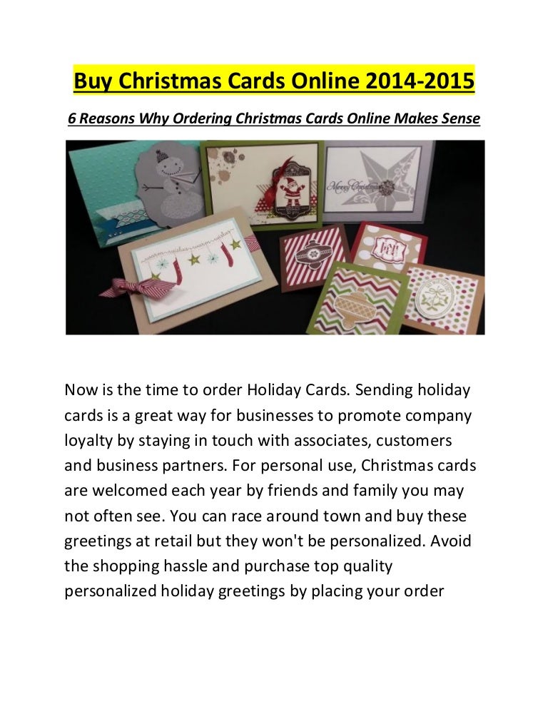 Buy Christmas Cards Online 2014-2015