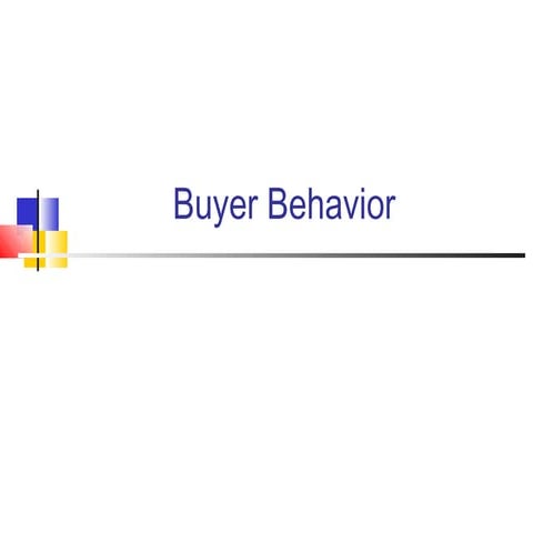 Buyerbehavior