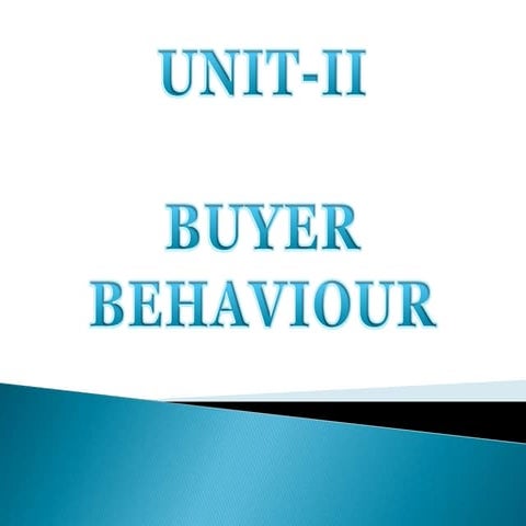 Buyer Behaviour