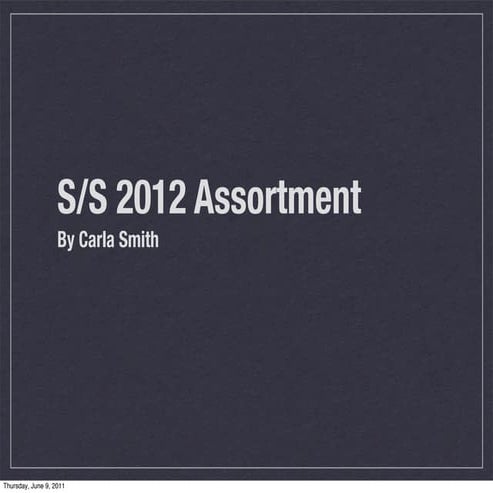 Fashion Buyer Final Presentation 