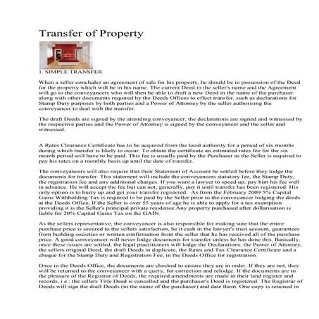 Transfer Of Property | DOCX