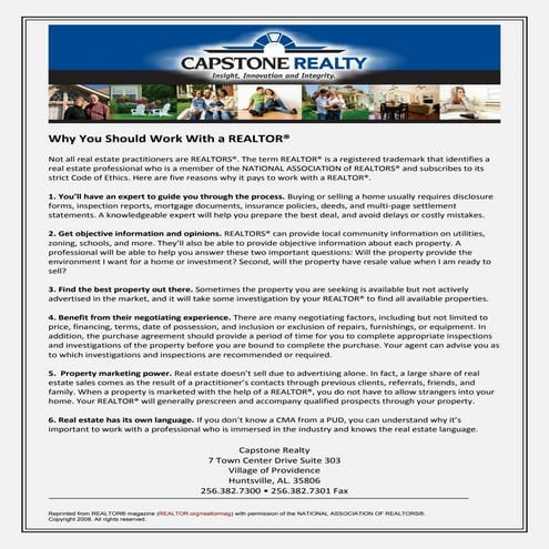 Why Use A Realtor?