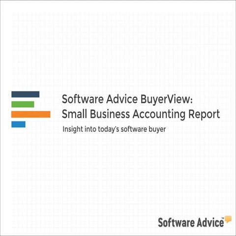Software Advice BuyerView: Small Business Accounting Software Report 2014