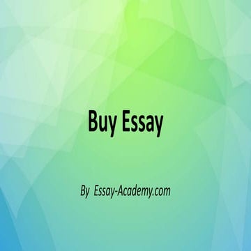 Buy essay