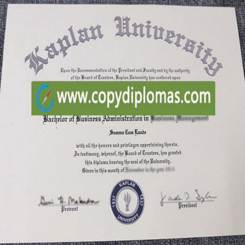buy fake Canada diploma, Kaplan University degree