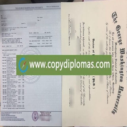 buy fake diploma transcript, George Washington University certificate