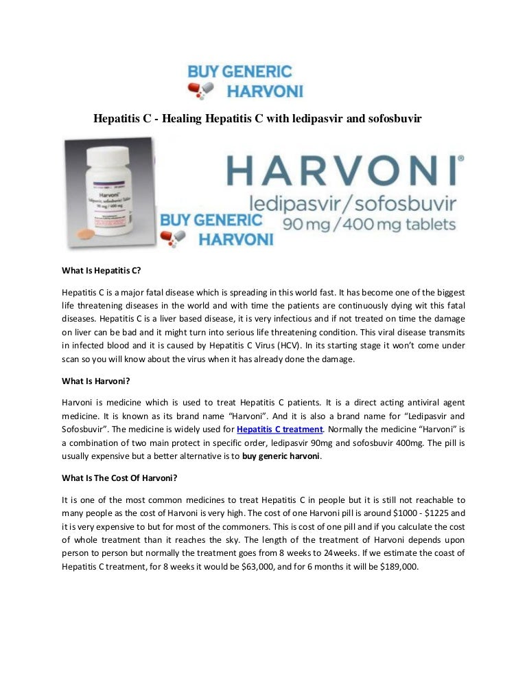 How Much Is Harvoni Medicine , Harvoni Fact Sheet – TSUKL