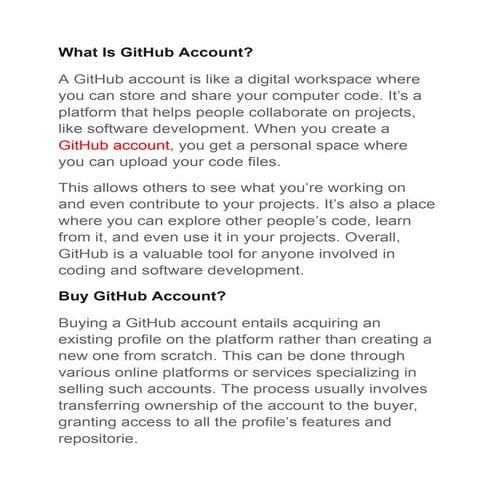 Buy GitHub Account Account, Premium Quality GitHub Account