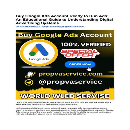Buy Google Ads Account Ready to Run Ads.docx