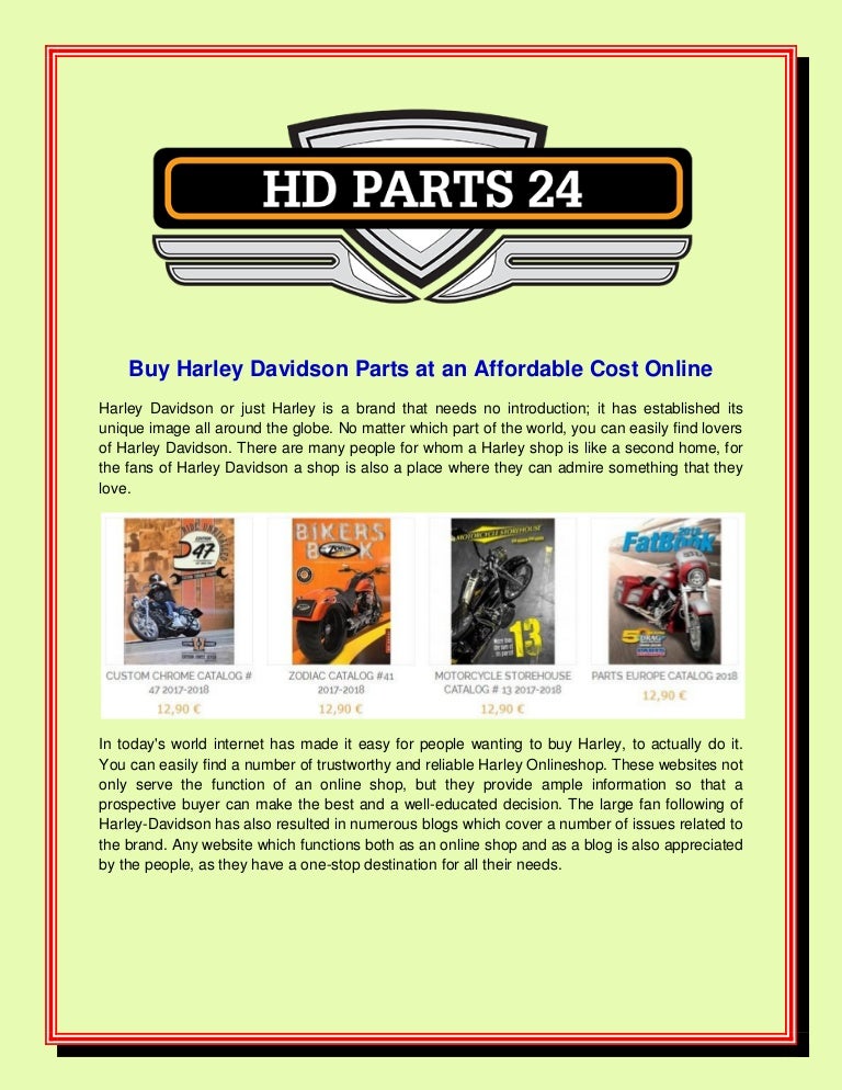 online harley davidson parts