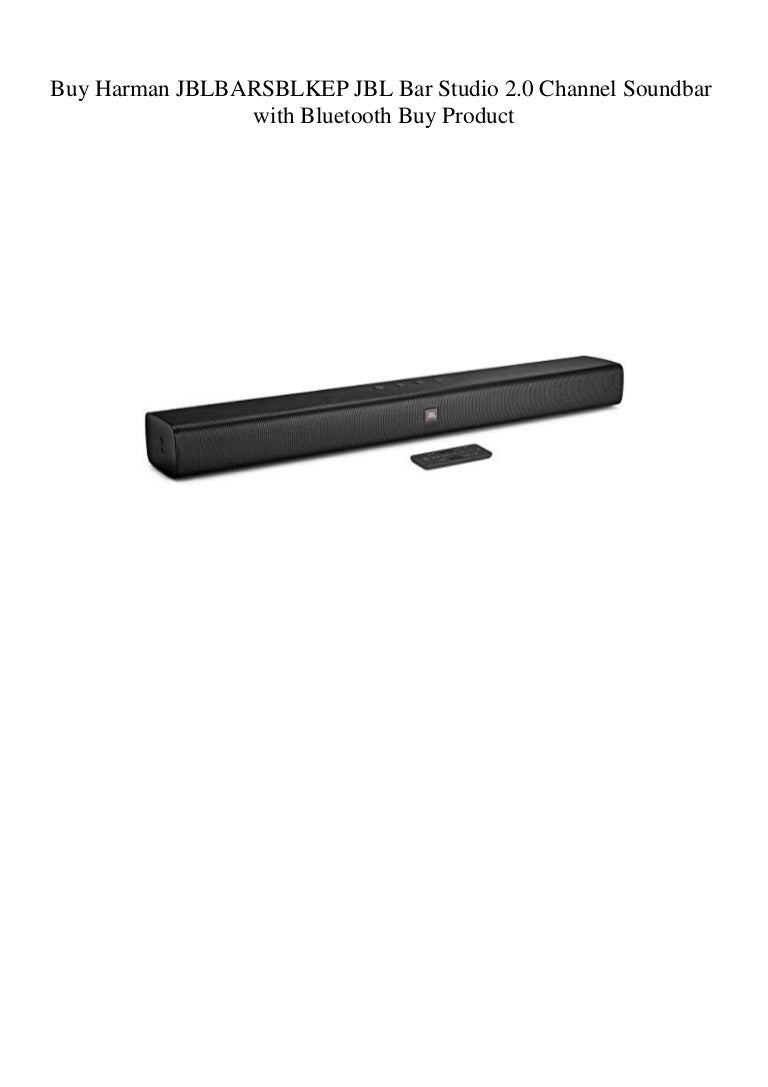 harman jblbarsblkep jbl bar studio 2.0 channel soundbar with bluetooth