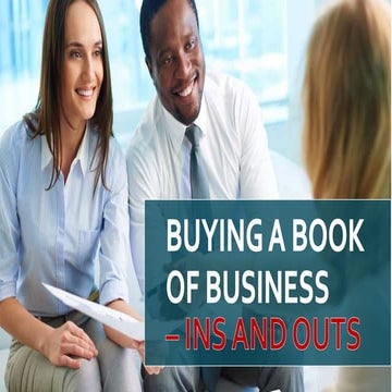 Buying a Book of Business Ins and Outs