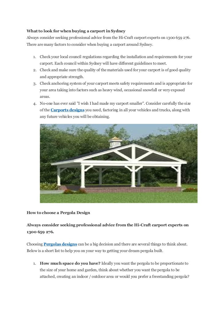 Buying A Carport