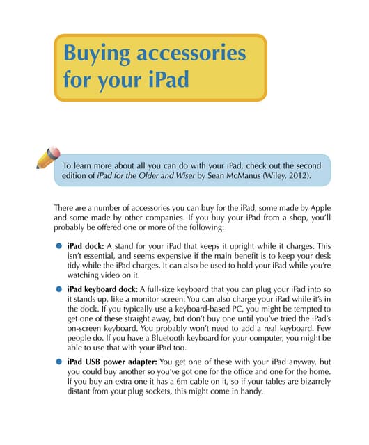 Buying accessories for your iPad