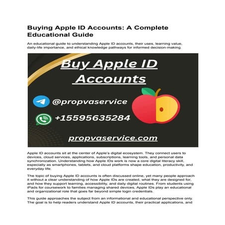 How to Buy Apple ID Accounts_ A Comprehensive Guide in 2026.docx