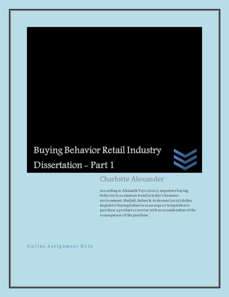 Dissertation on retail industry in recession