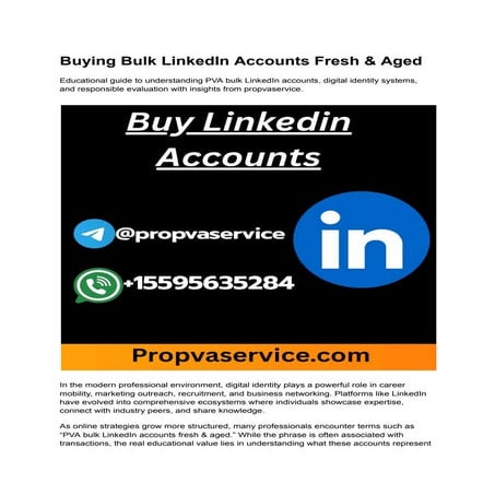 Buying Bulk LinkedIn Accounts Fresh & Aged.pdf