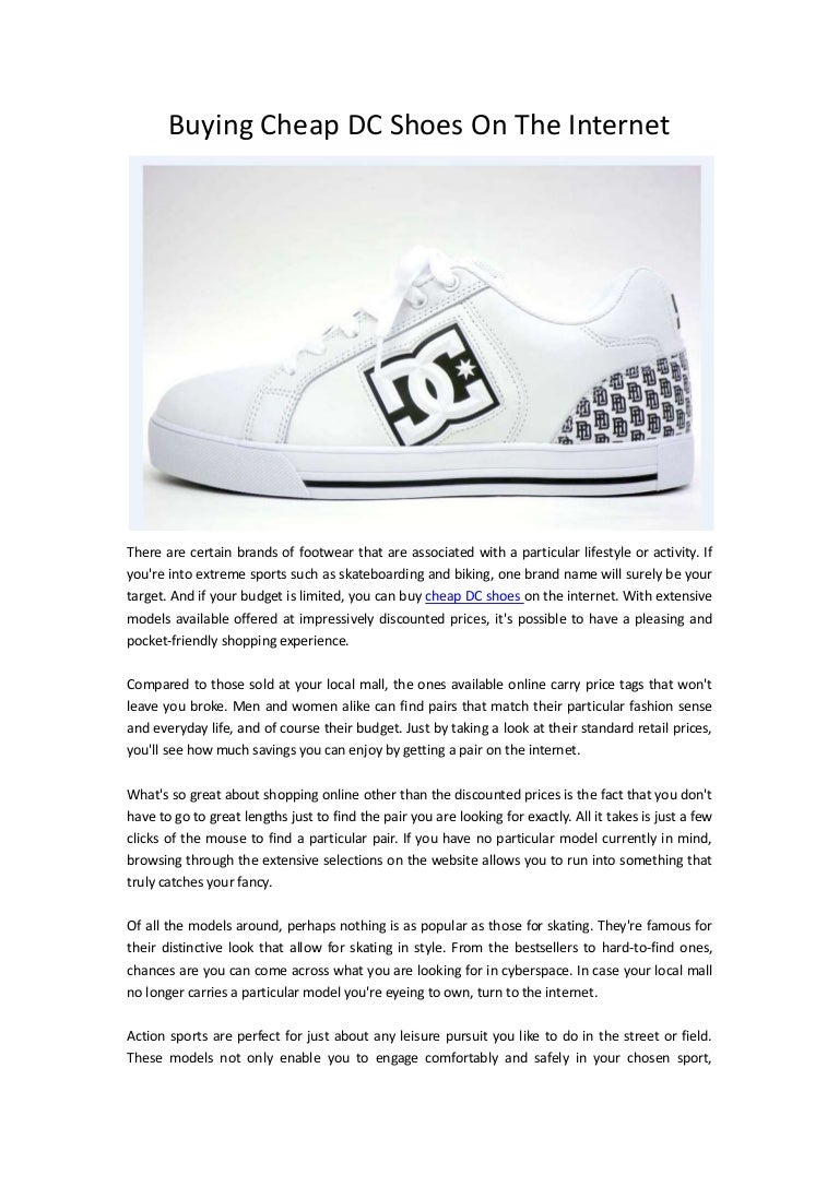 dc shoes for cheap