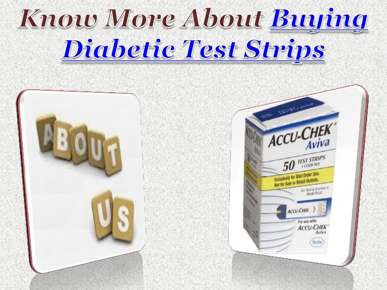 Buying diabetic test strips