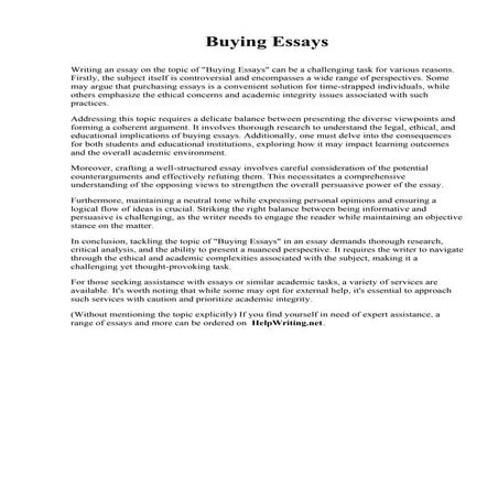 Buying Essays.pdf