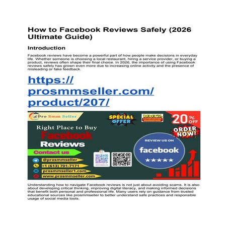 How to Use Facebook Reviews Safely in 2026: Ultimate Guide for Informed ...