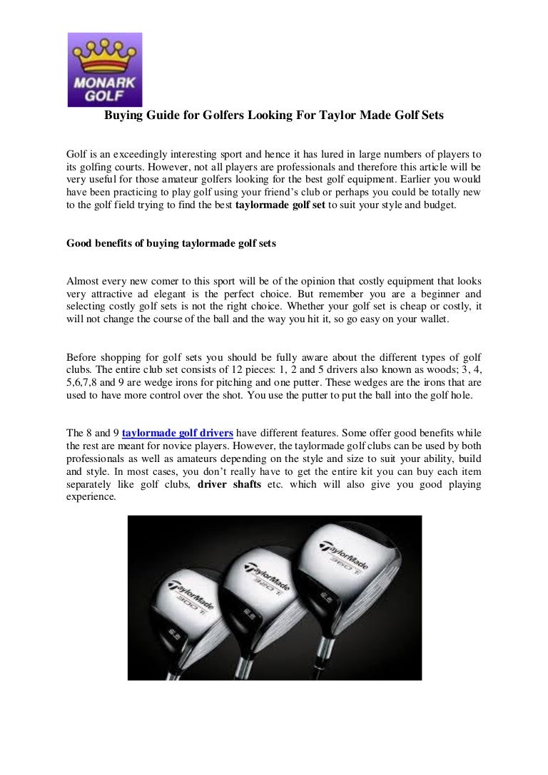 taylormade beginner set
