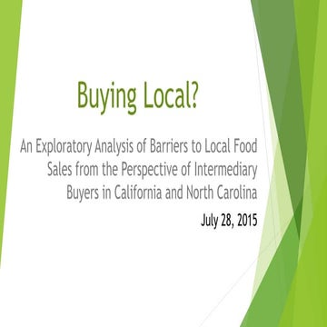 Buying Local? | PPTX
