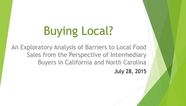 Buying Local? 