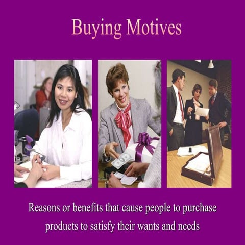 Buying motives