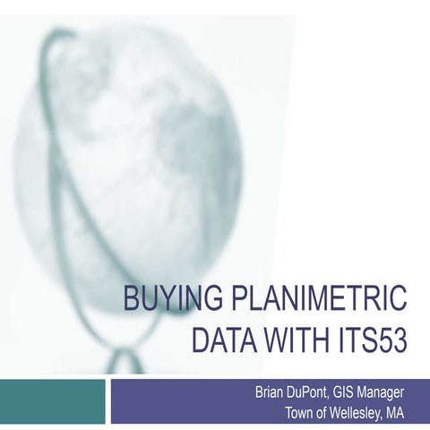 Buying Planimetric Data with ITS53