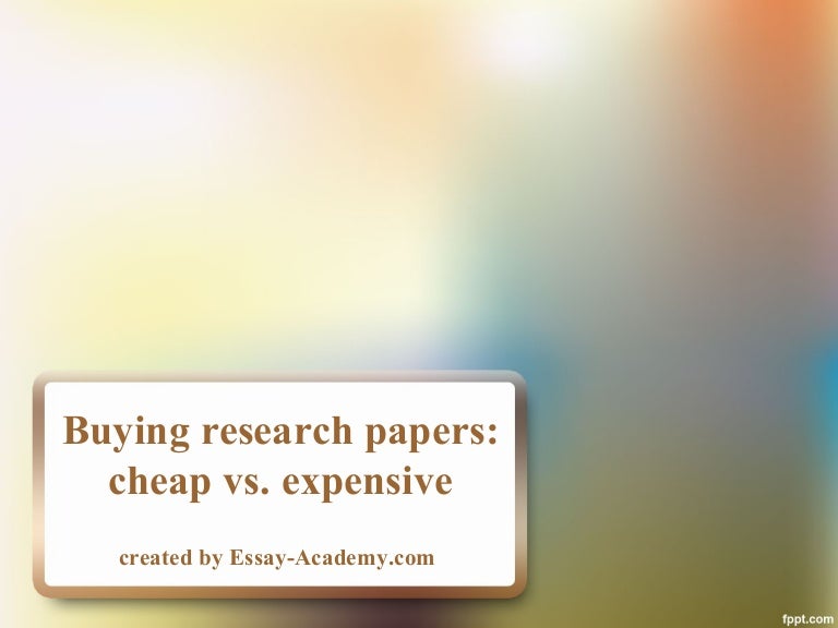 Buy a research paper for cheap