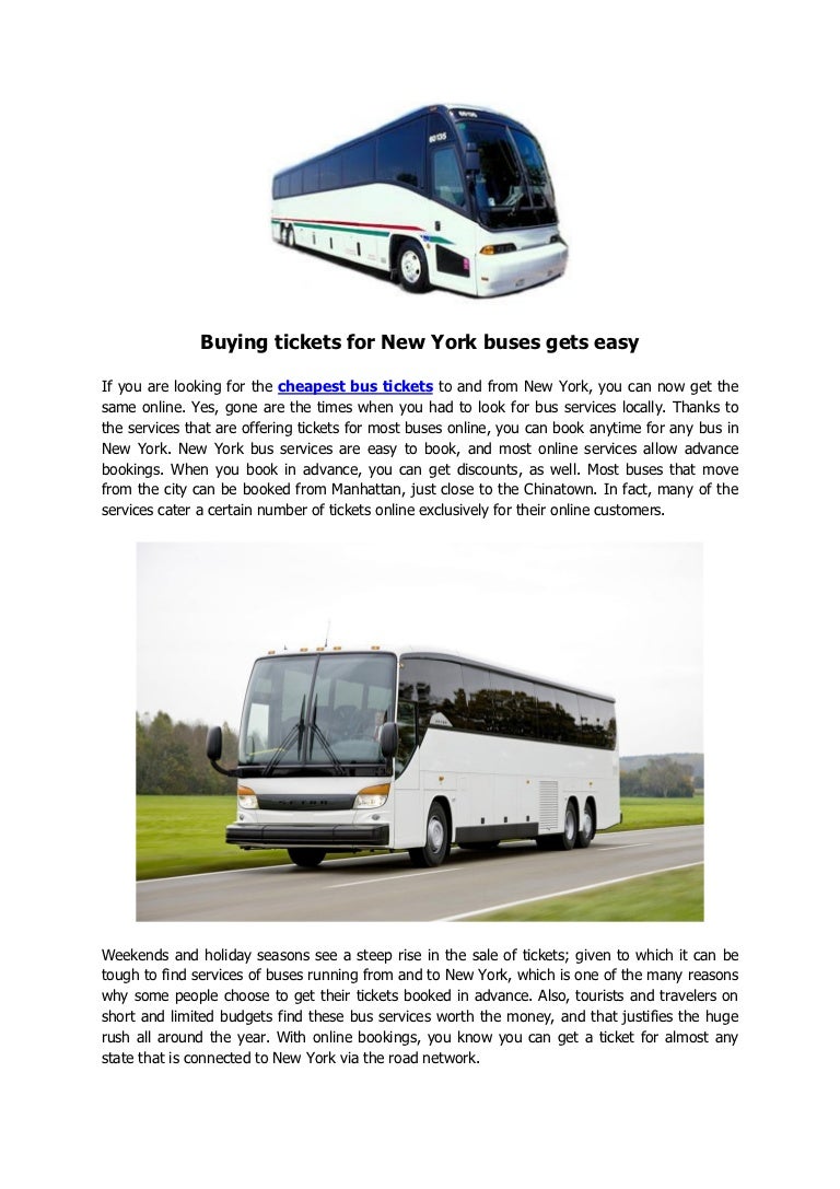 Buying tickets for New York buses gets easy