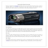 Buying tips of best camcorder